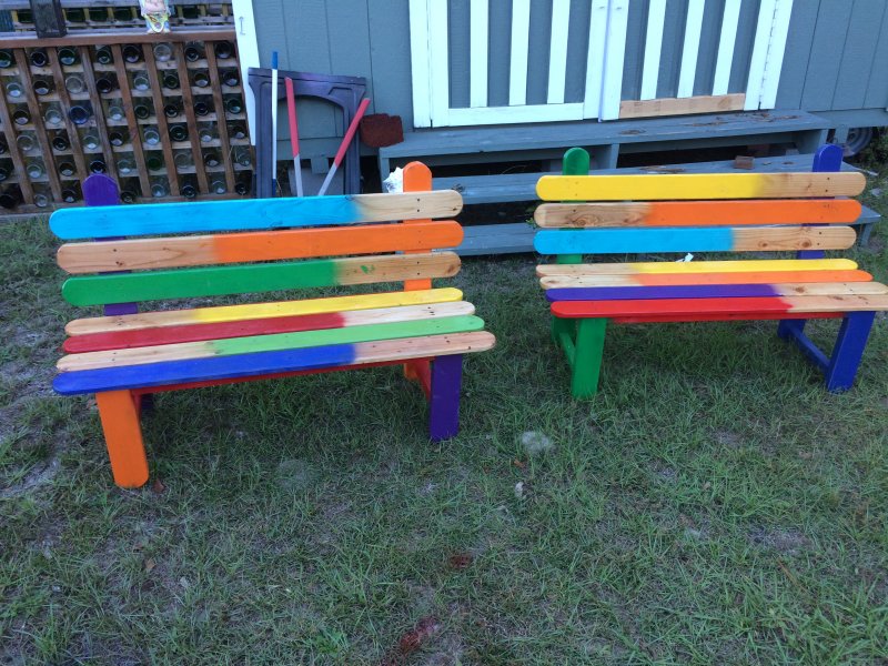Скамейки для детского сада на участок