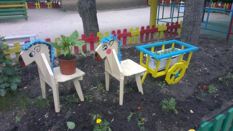Зоопарк на участке детского сада