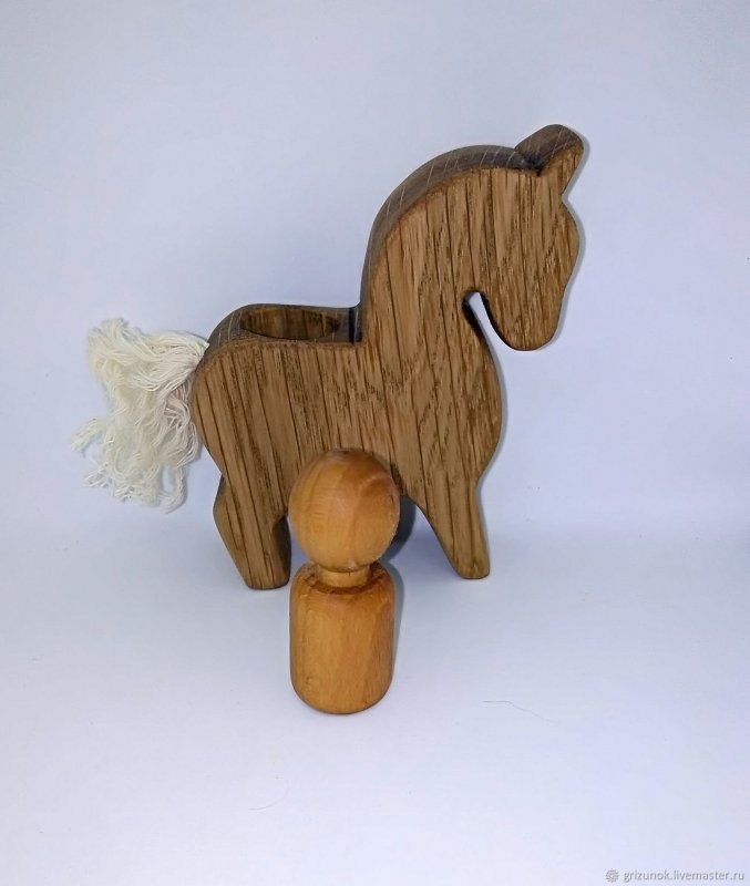 Лошадка-качалка деревянная икеа
