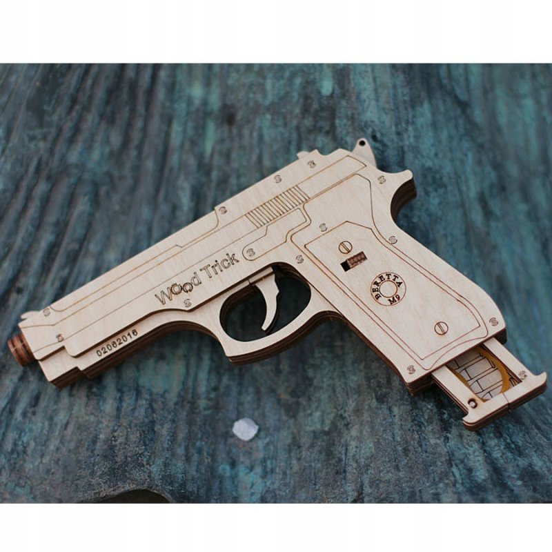 Сборная модель Wood Trick пистолет Beretta 92fs