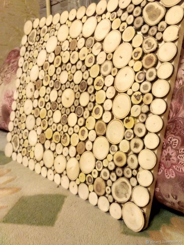 Мозаика из спилов дерева