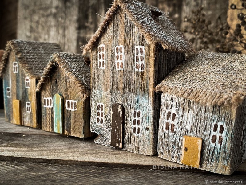 Игрушечные деревянные домики своими руками