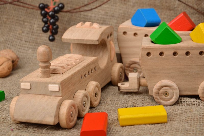 Деревянные машины для детей