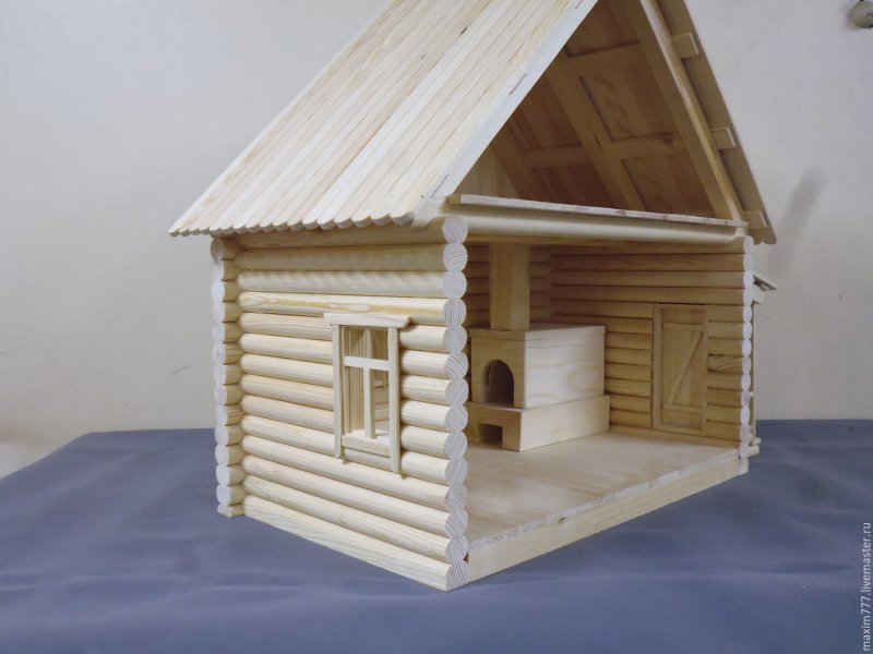 Миниатюрные деревянные домики