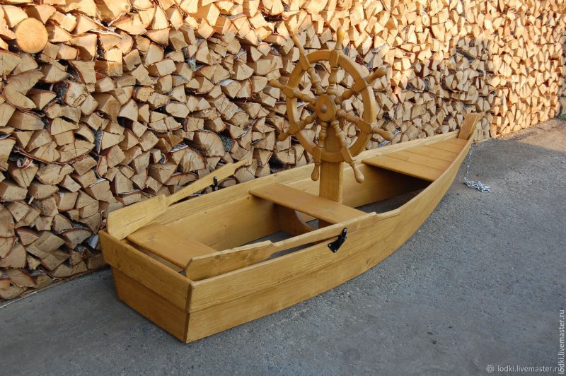 Декоративная лодка для сада