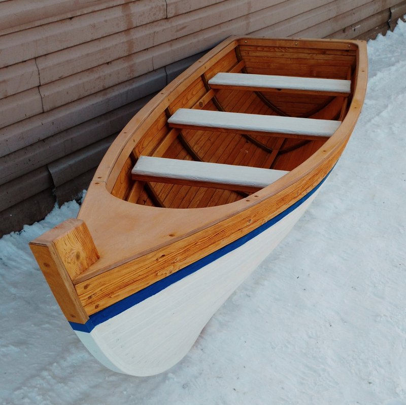 Деревянная заготовка лодка