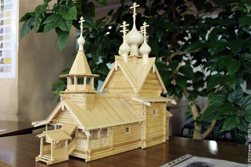 Модели деревянных церквей
