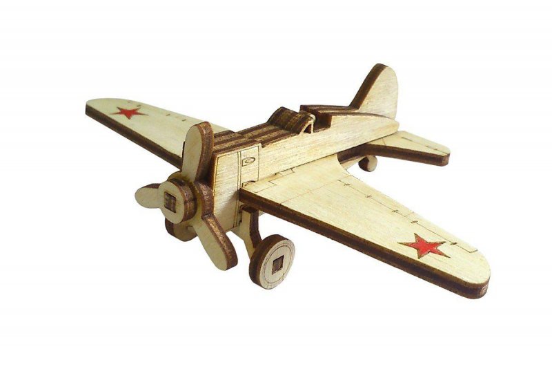 Деревянный конструктор Lemmo самолет