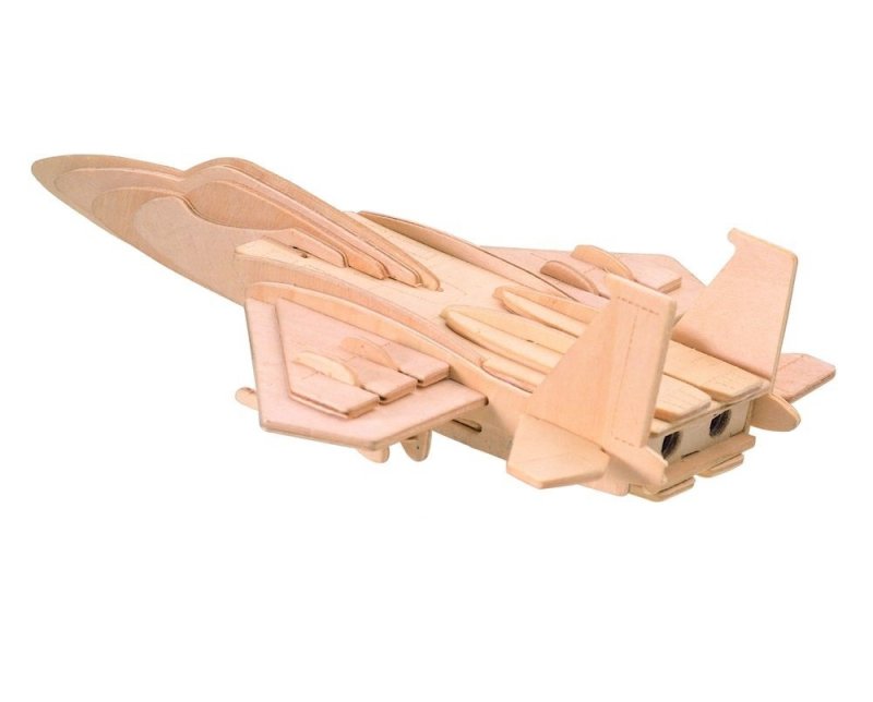 Wooden Toys po сборная деревянная модель бомбардировщика f118 Хорнет