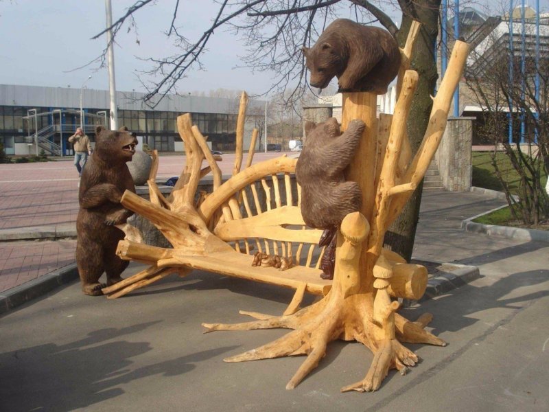 Деревянная резная мебель