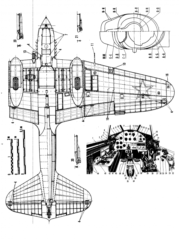Ил-2 Штурмовик чертежи моделей
