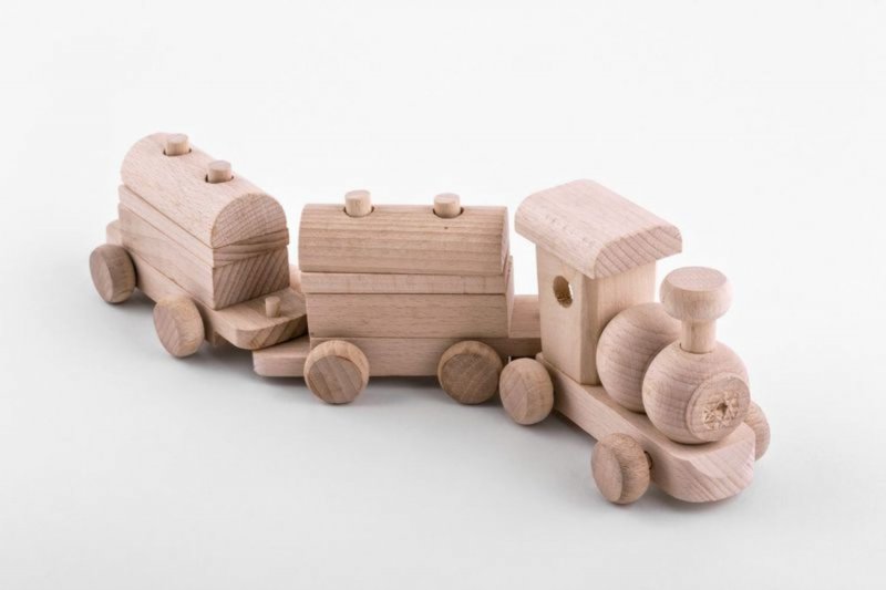 Игрушка деревянная паровозик