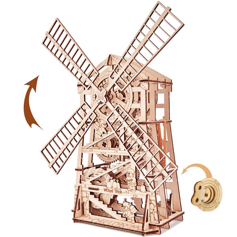 Сборная модель умная бумага ветряная мельница (о. Кижи) (181) 1:87