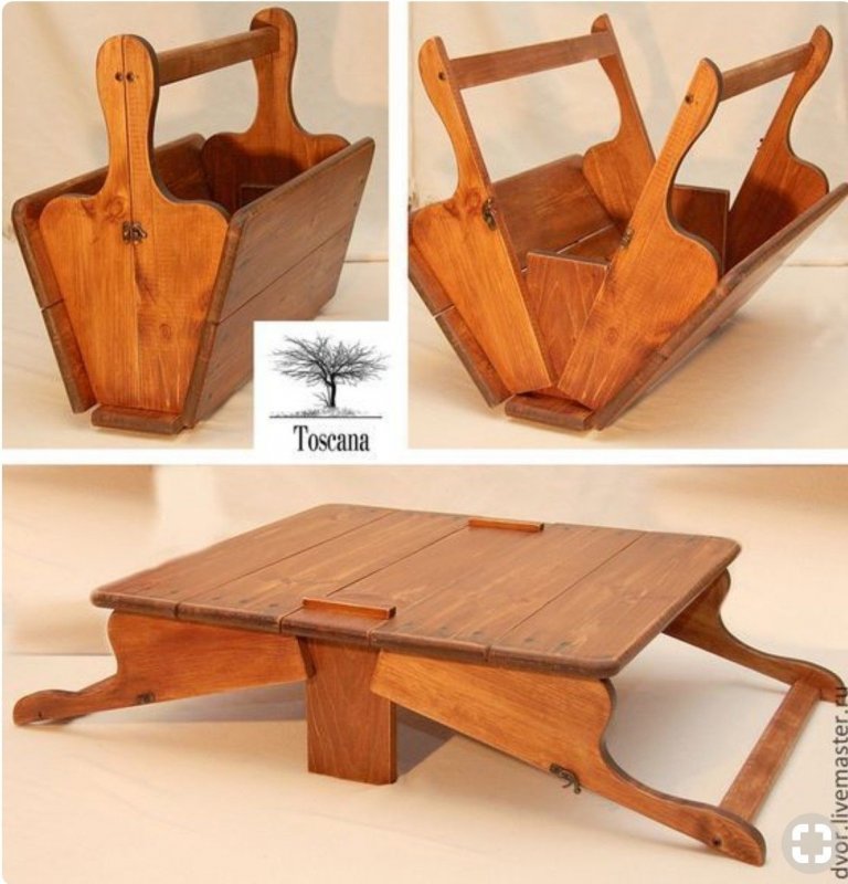 Самодельная деревянная мебель