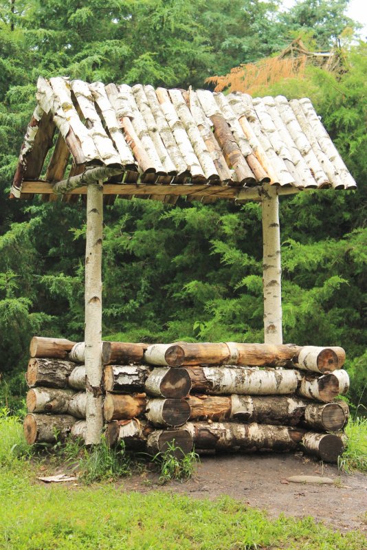 Декоративные деревянные домики для сада