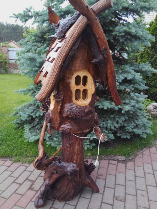 Садовой скульптура из Чурбаков