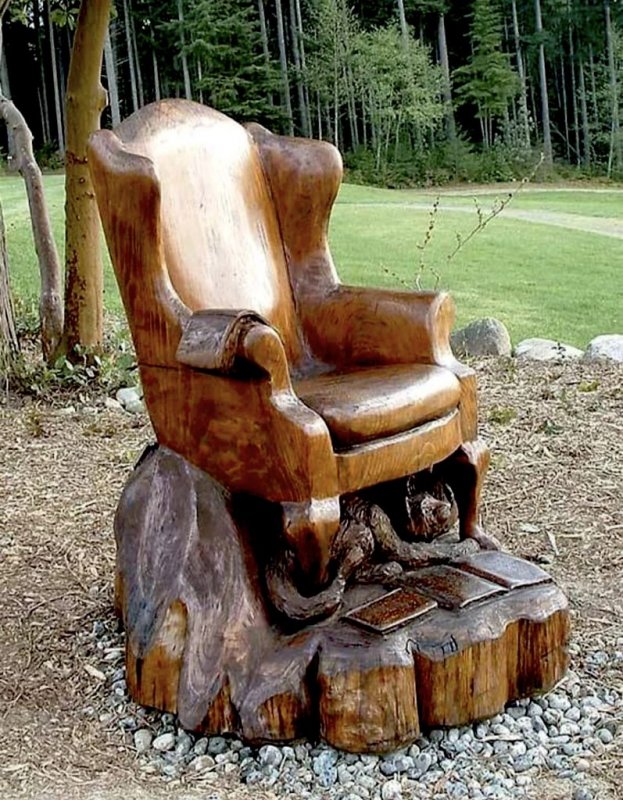 Кресло из пня