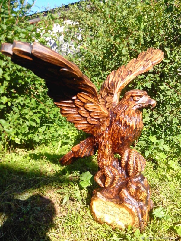 Выкса деревянная скульптура орла