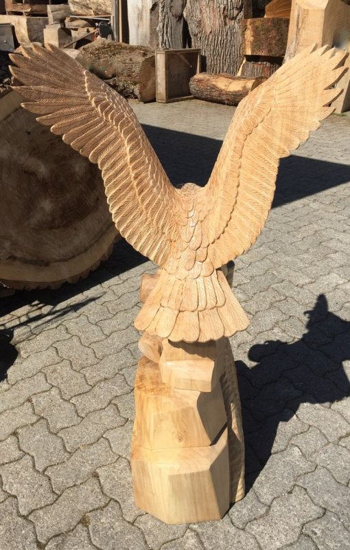 Деревянная скульптура резьба по дереву Орел