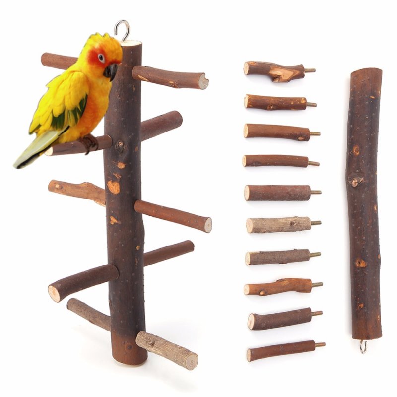 Жердочка для попугая деревянная