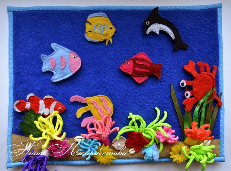 Текстильные игрушки на морскую тему