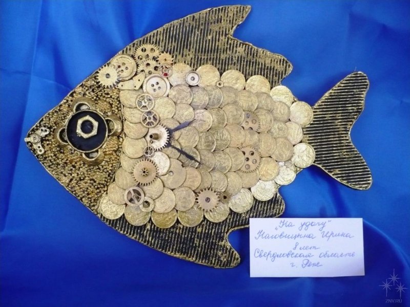 Золотая рыбка грунтованный текстиль