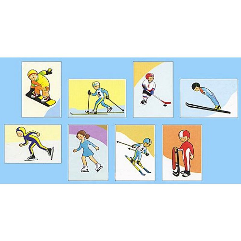 Иллюстрации по зимним и летним видам спорта