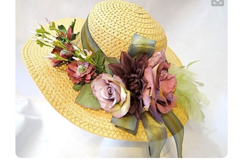 Украсить шляпку цветами из фоамирана