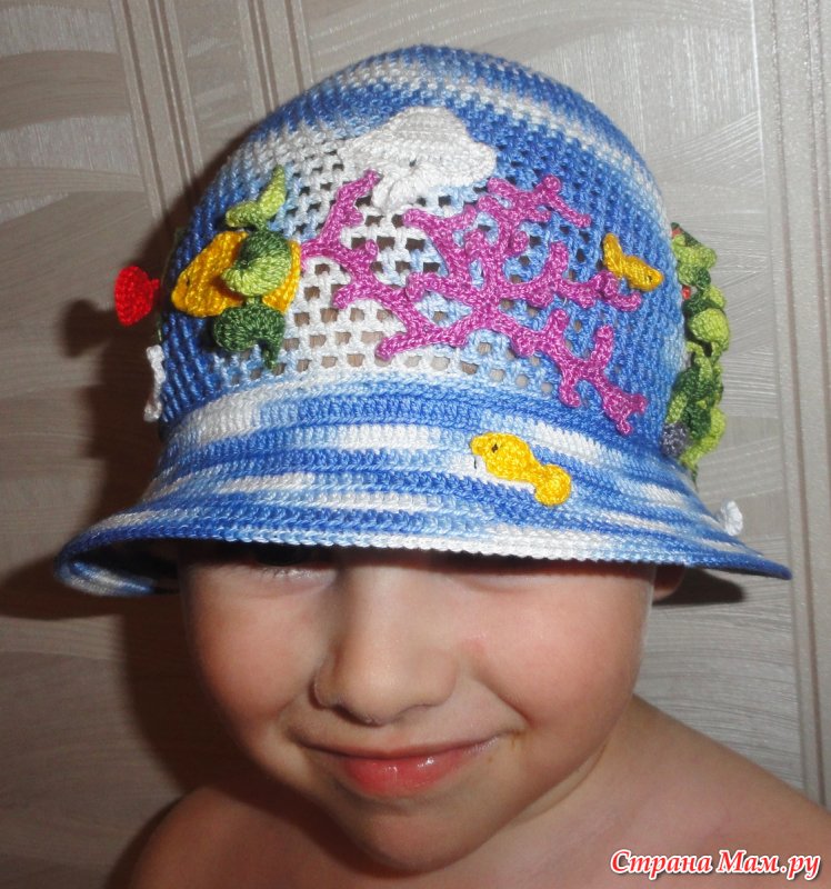 Шляпы панамки для мальчика крючком