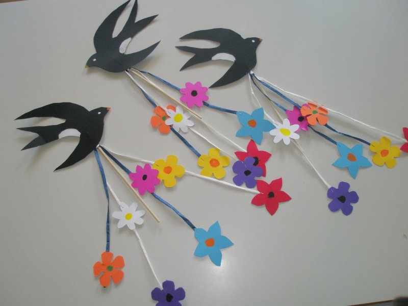 Птицы для украшения группы в детском саду