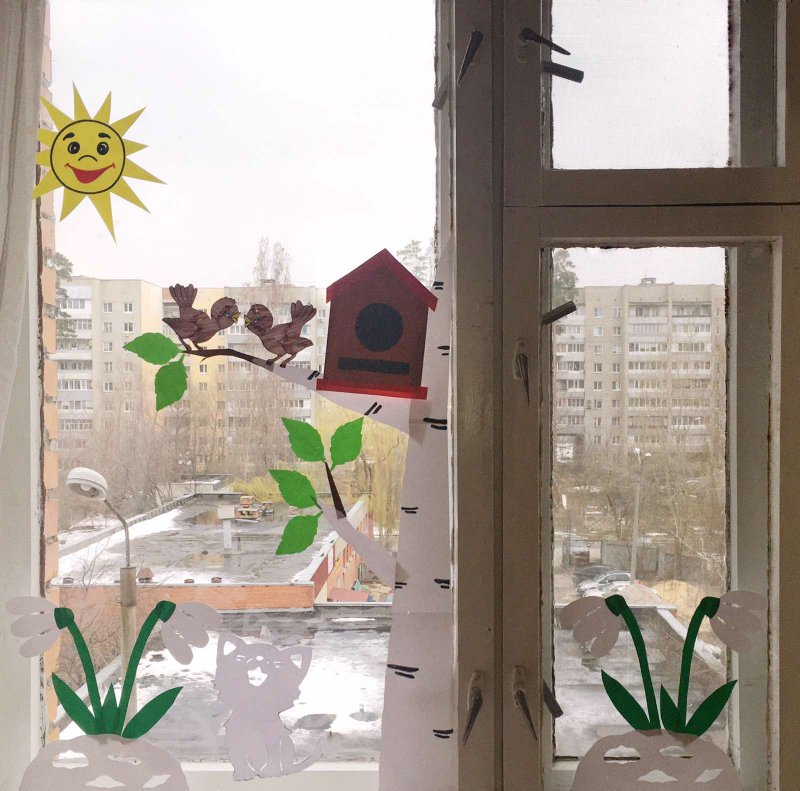 Весеннее окно поделка
