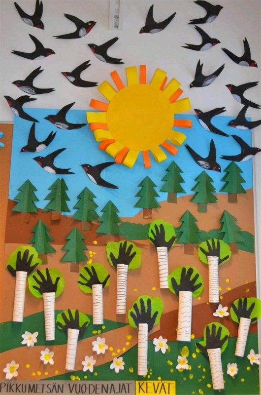 Выставка весенний Вернисаж в детском саду