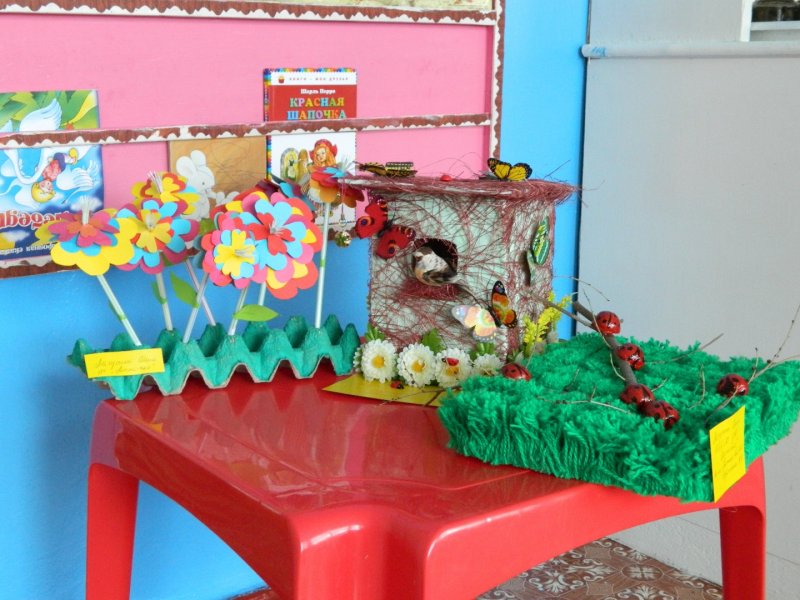 Выставка весенних поделок в детском саду