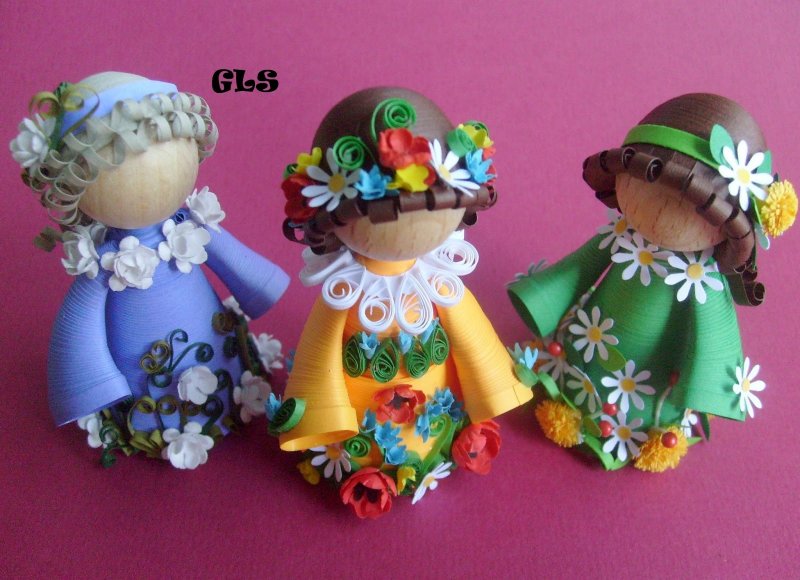 Куклы из различных материалов