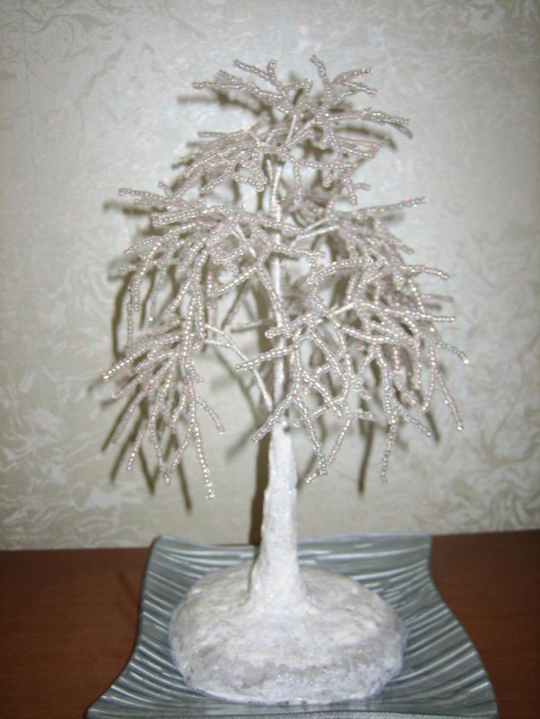 Зимнее дерево бисером