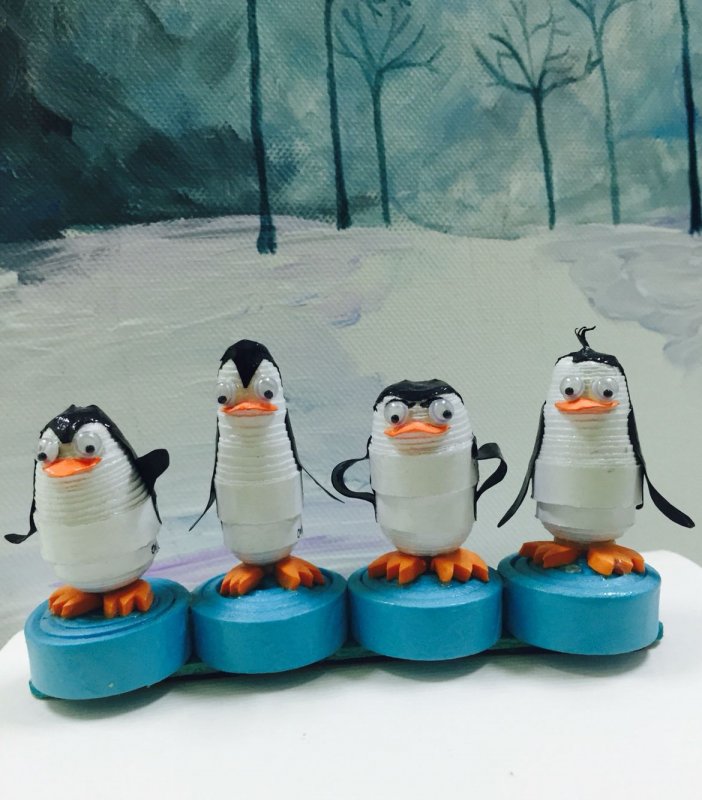 Пингвин из подручных материалов