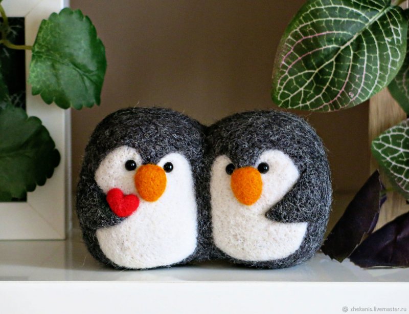 Пингвины на окна к новому году