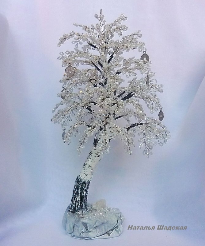 Зимнее дерево из бисера