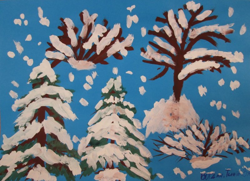 Зимние Бисерные деревья