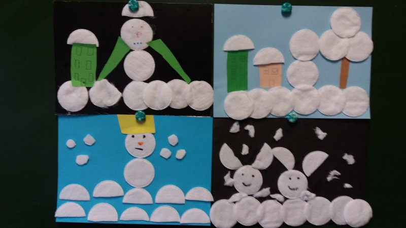 Творчество зима для детей