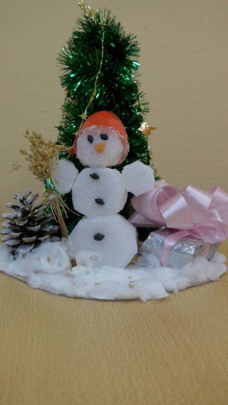 Новогодний конкурс для детей Снеговик