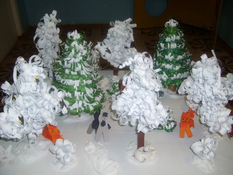 Снеговик из подручных материалов для детского сада
