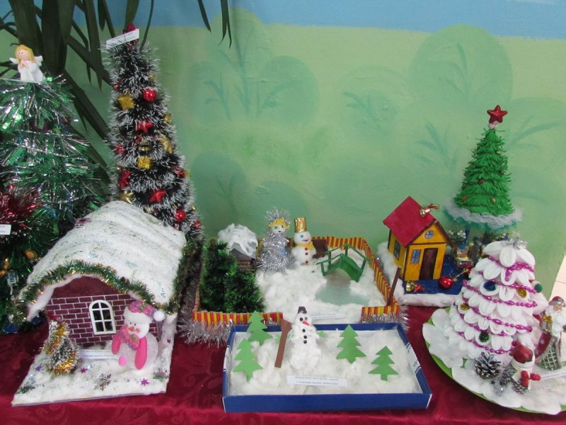 Зимняя выставка в детском саду