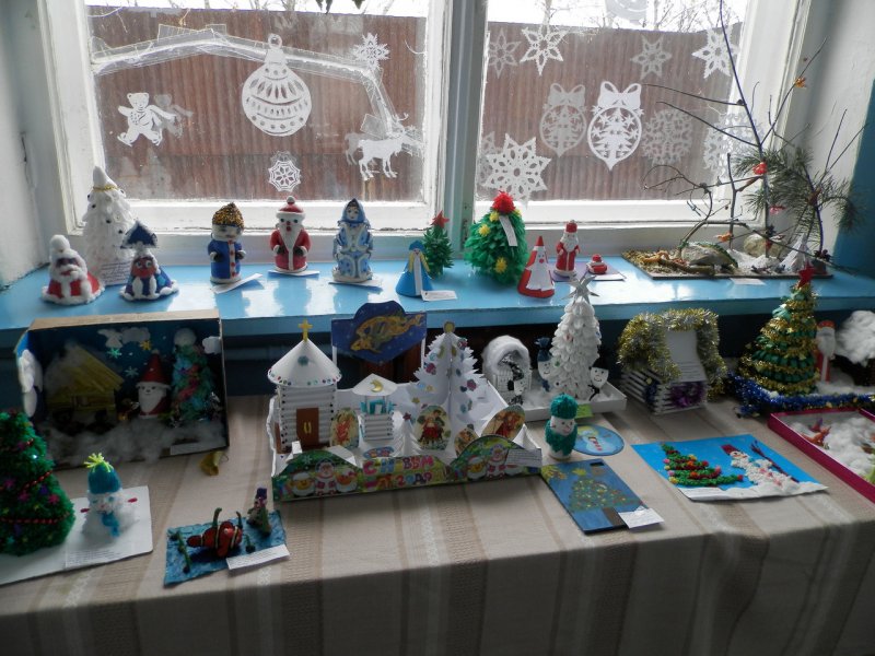 Зимняя выставка в детском саду
