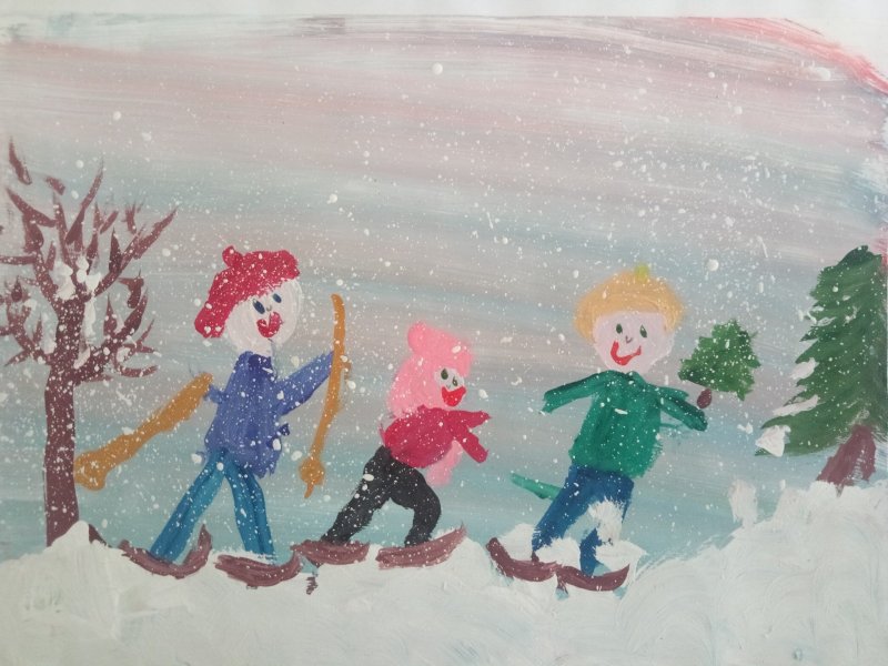 Зимняя забава.фигуры из снега в детском саду