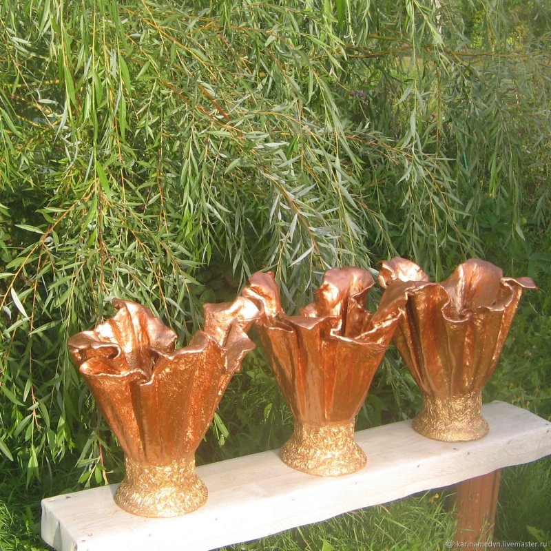 Садовые вазы из цемента