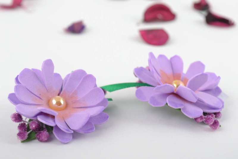 Цветы из фоамирана для детей