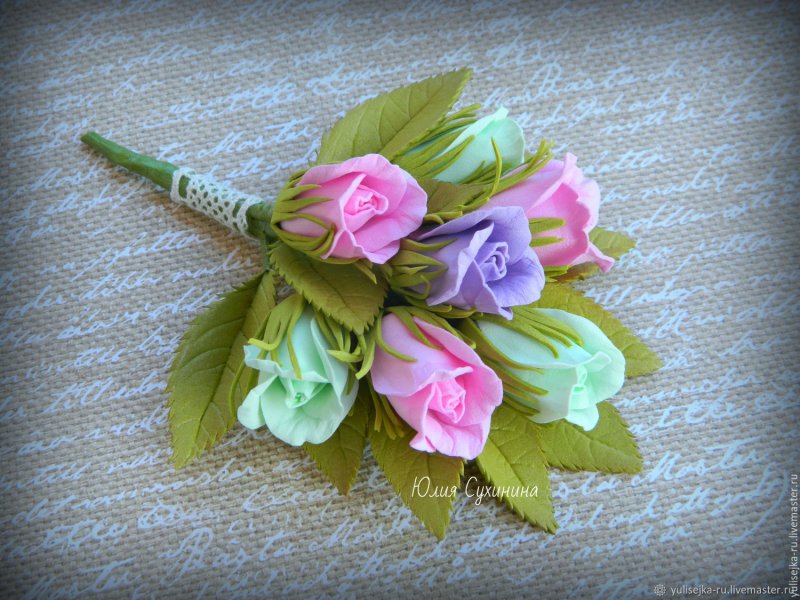 Букет цветов из фоамирана