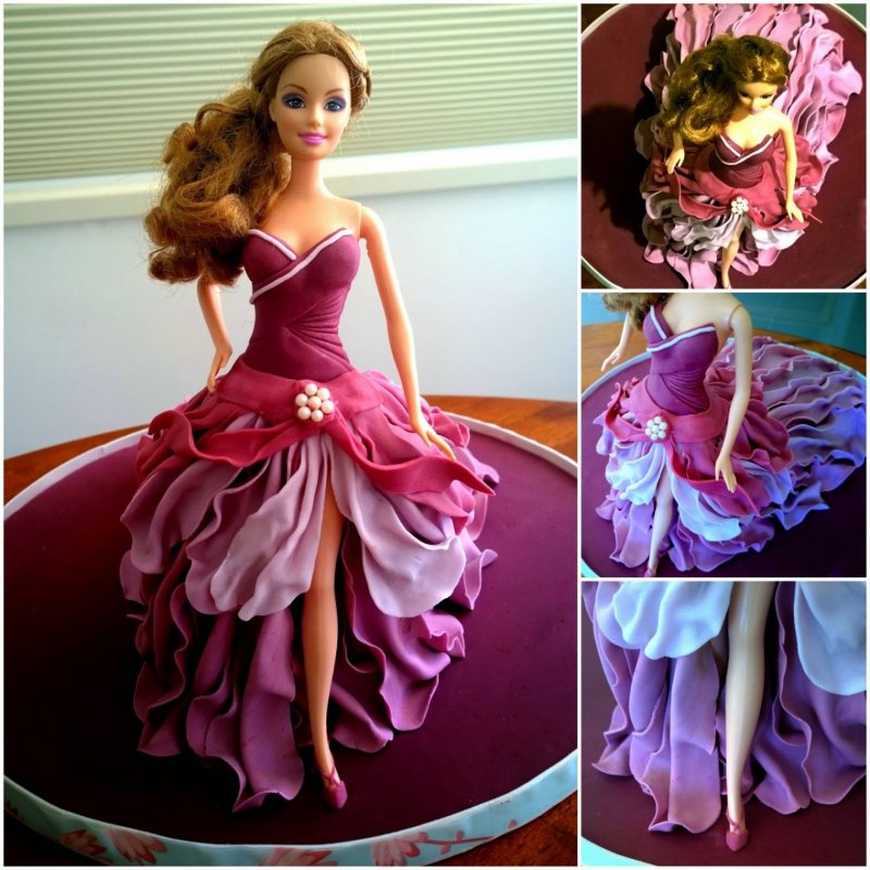 Платье из фоамирана для куклы Барби