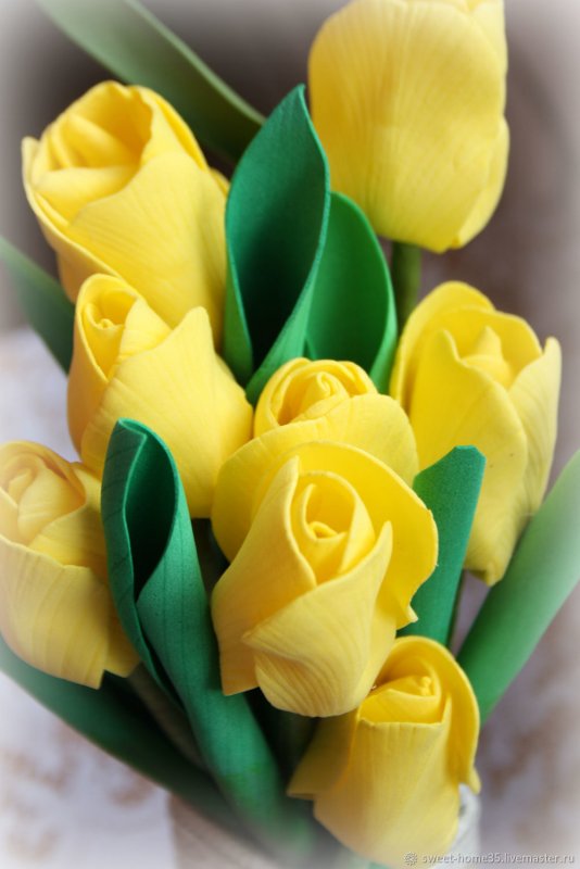 Фоамиран тюльпаны